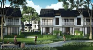 Desain Natural Look Cat Rumah Mewah Grand Wisata