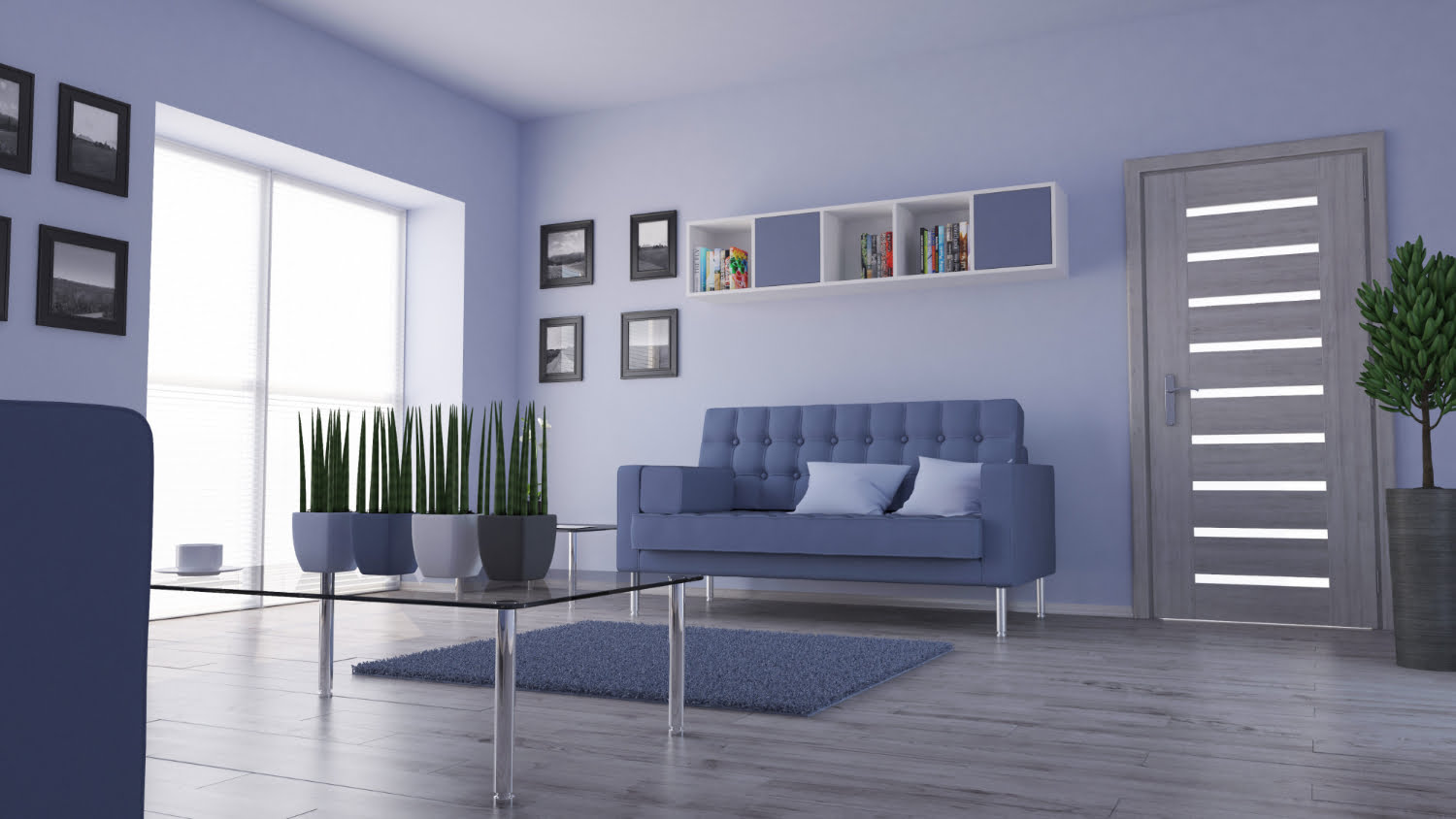 5 Inspirasi Gradasi Warna Biru yang Membuat Rumah Adem