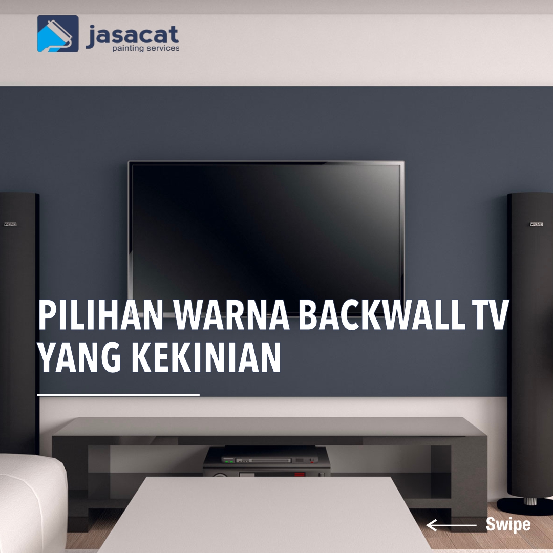 Pilihan warna cat backwall TV