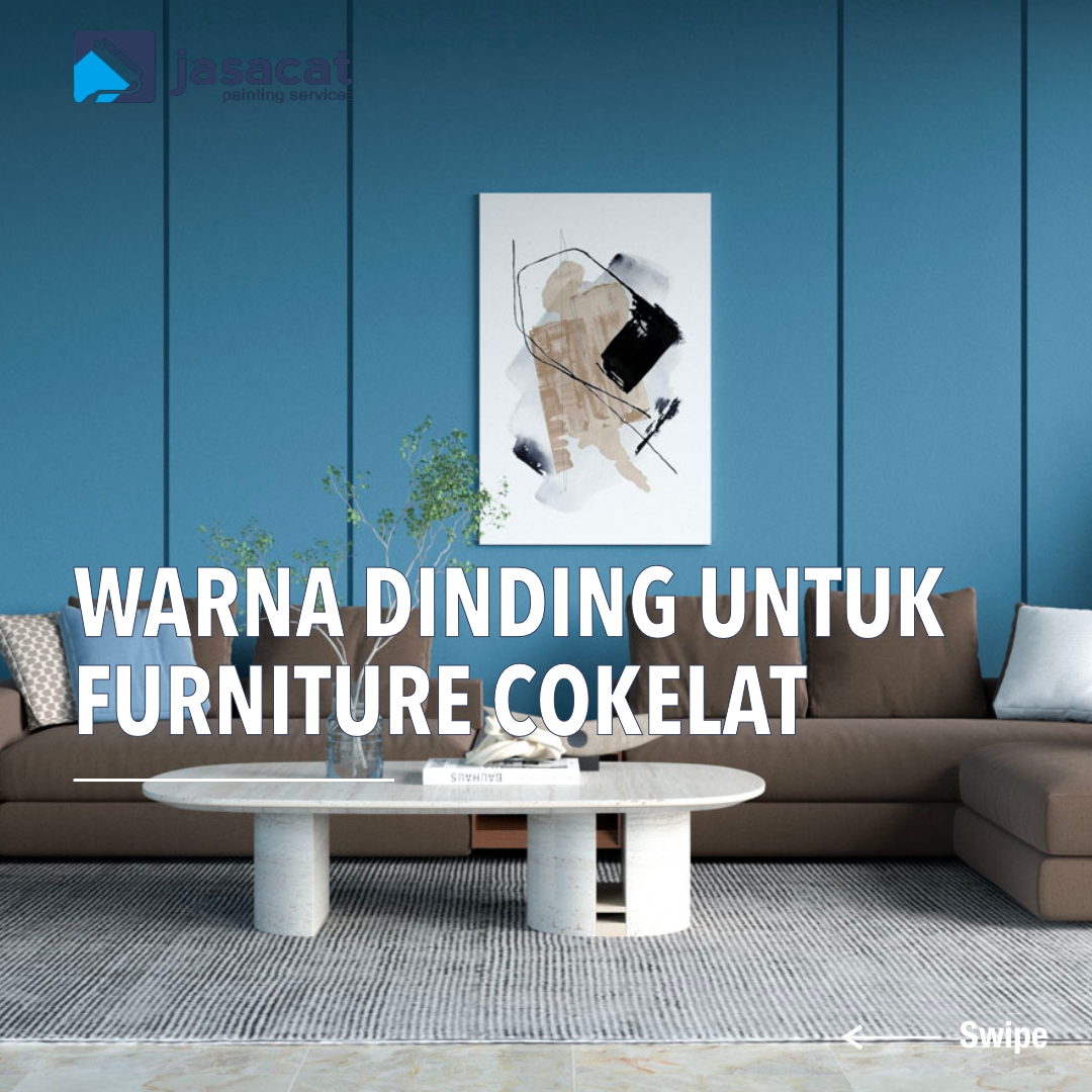 warna dinding furniture cokelat