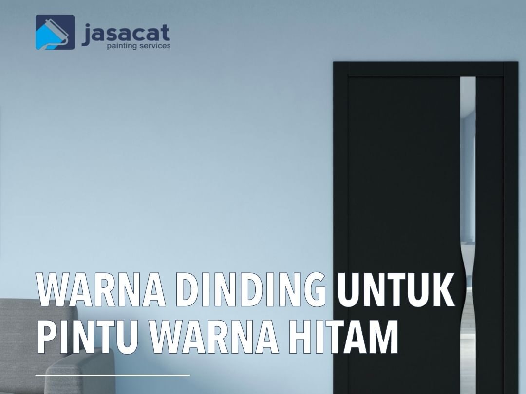 warna dinding untuk pintu hitam