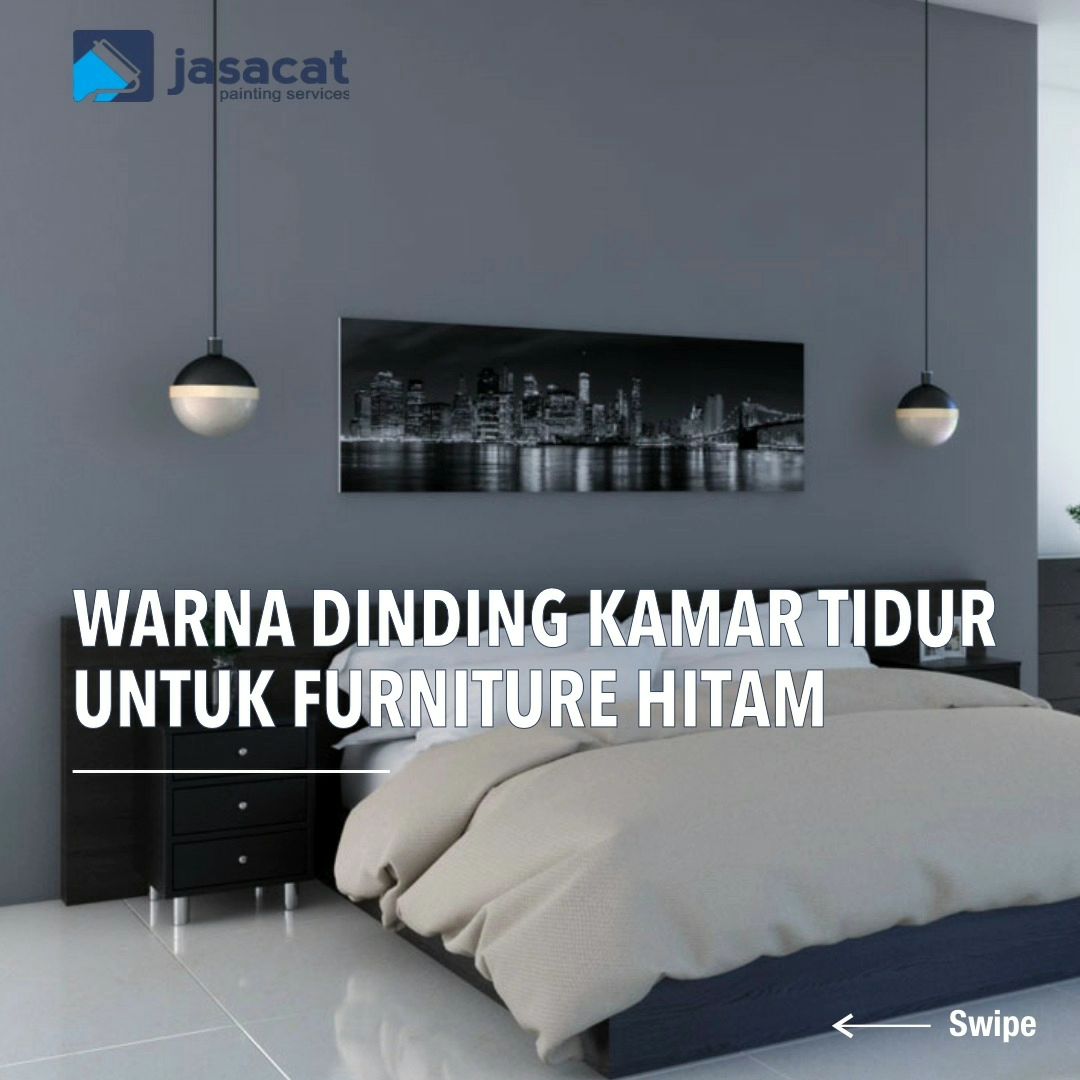 Warna Dinding Kamar Furniture Hitam