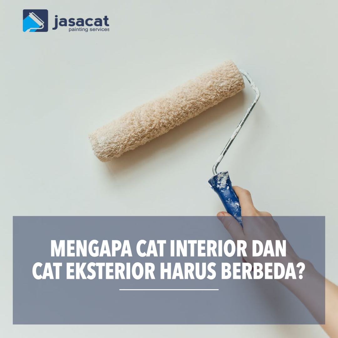 cat eksterior dan cat interior berbeda