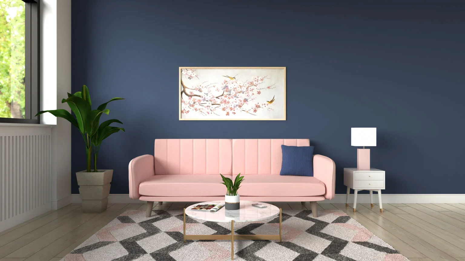 Inspirasi Warna Dinding untuk Furnitur Warna Pink