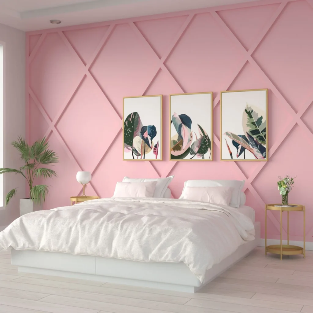 Kamar Tidur Warna Pink