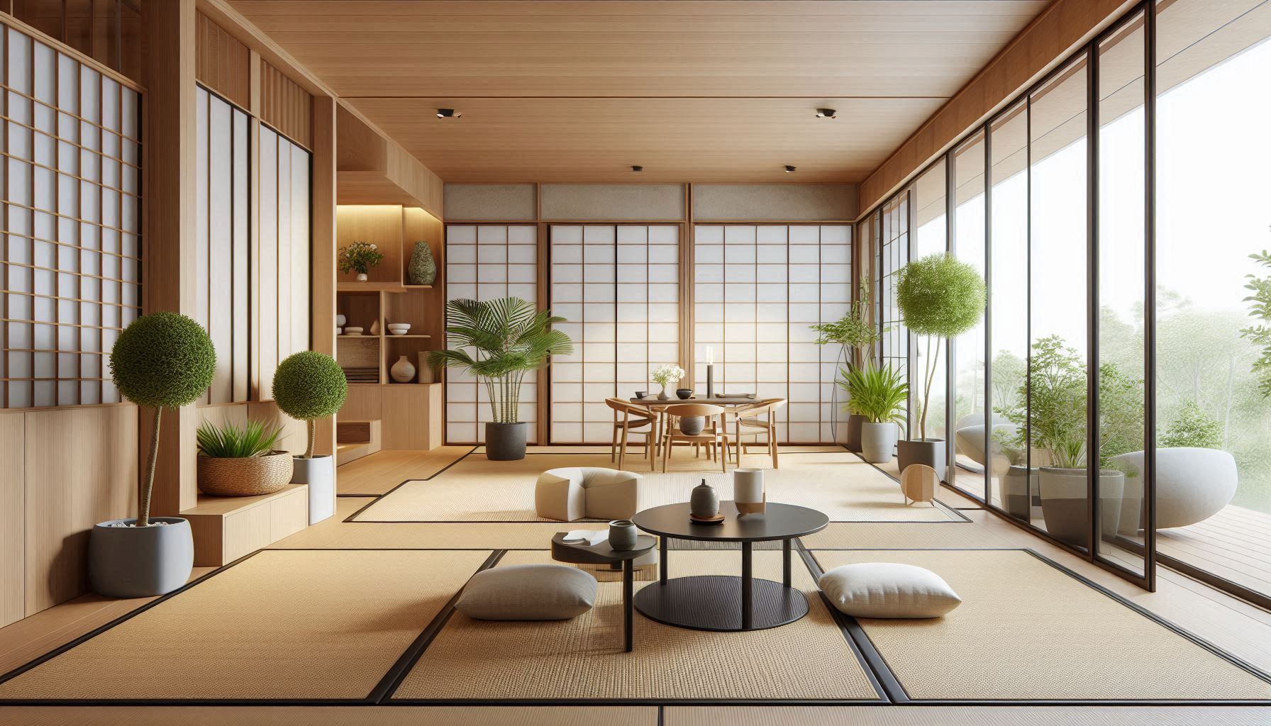 Cat Interior Bergaya Jepang Modern untuk Rumah di Jakarta Barat