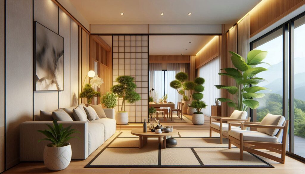 Interior Bergaya Jepang Modern