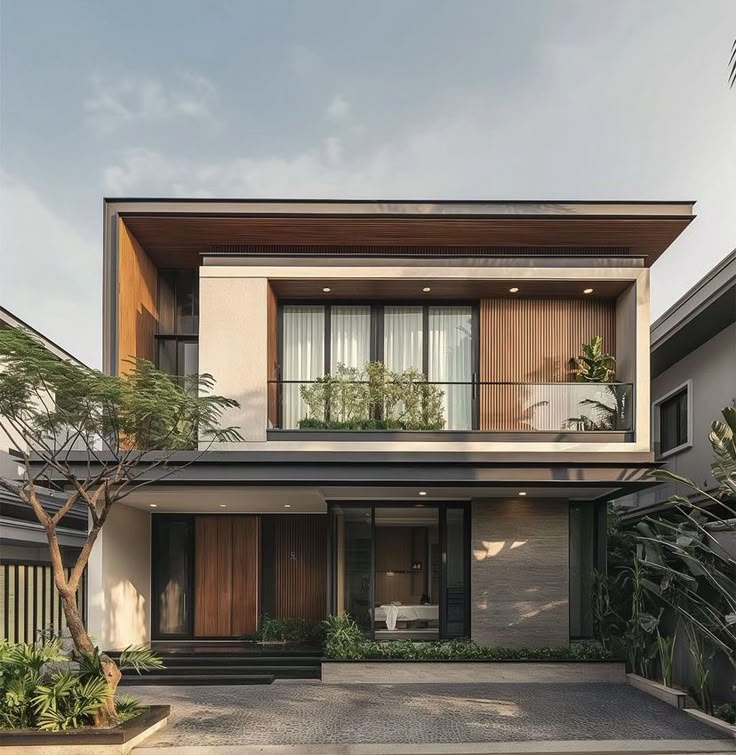 Gaya Tropis Modern dalam Cat Rumah Bangka Kemang