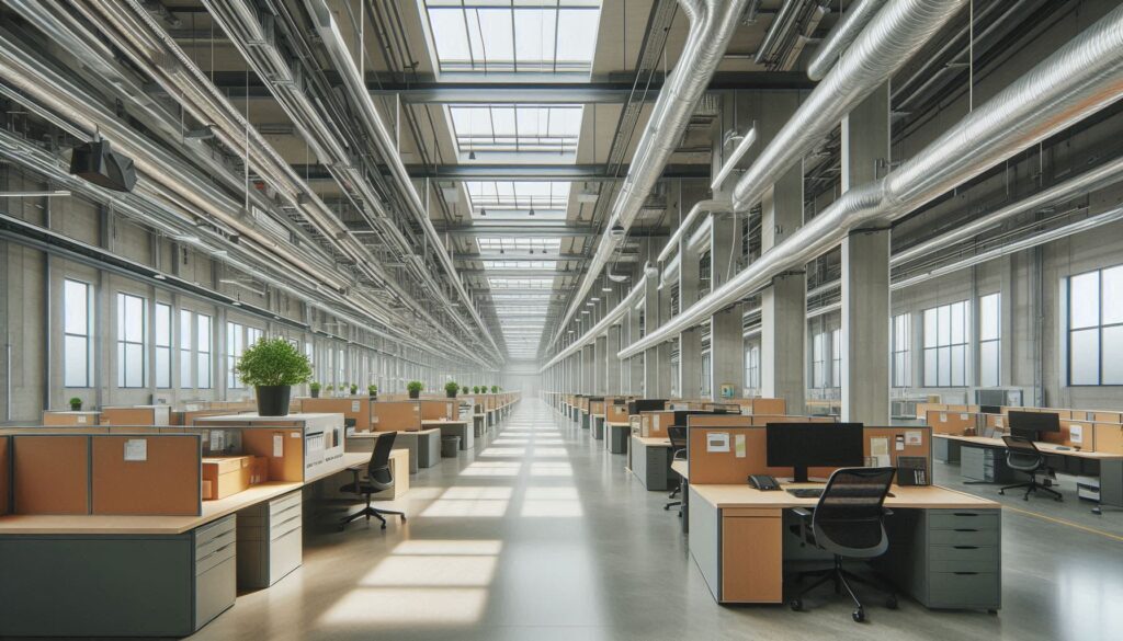 Kombinasi warna kantor pabrik