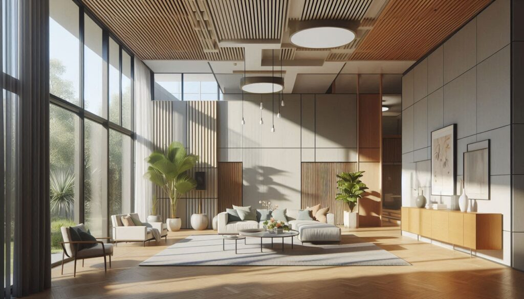 pengecatan rumah bertema mid-century