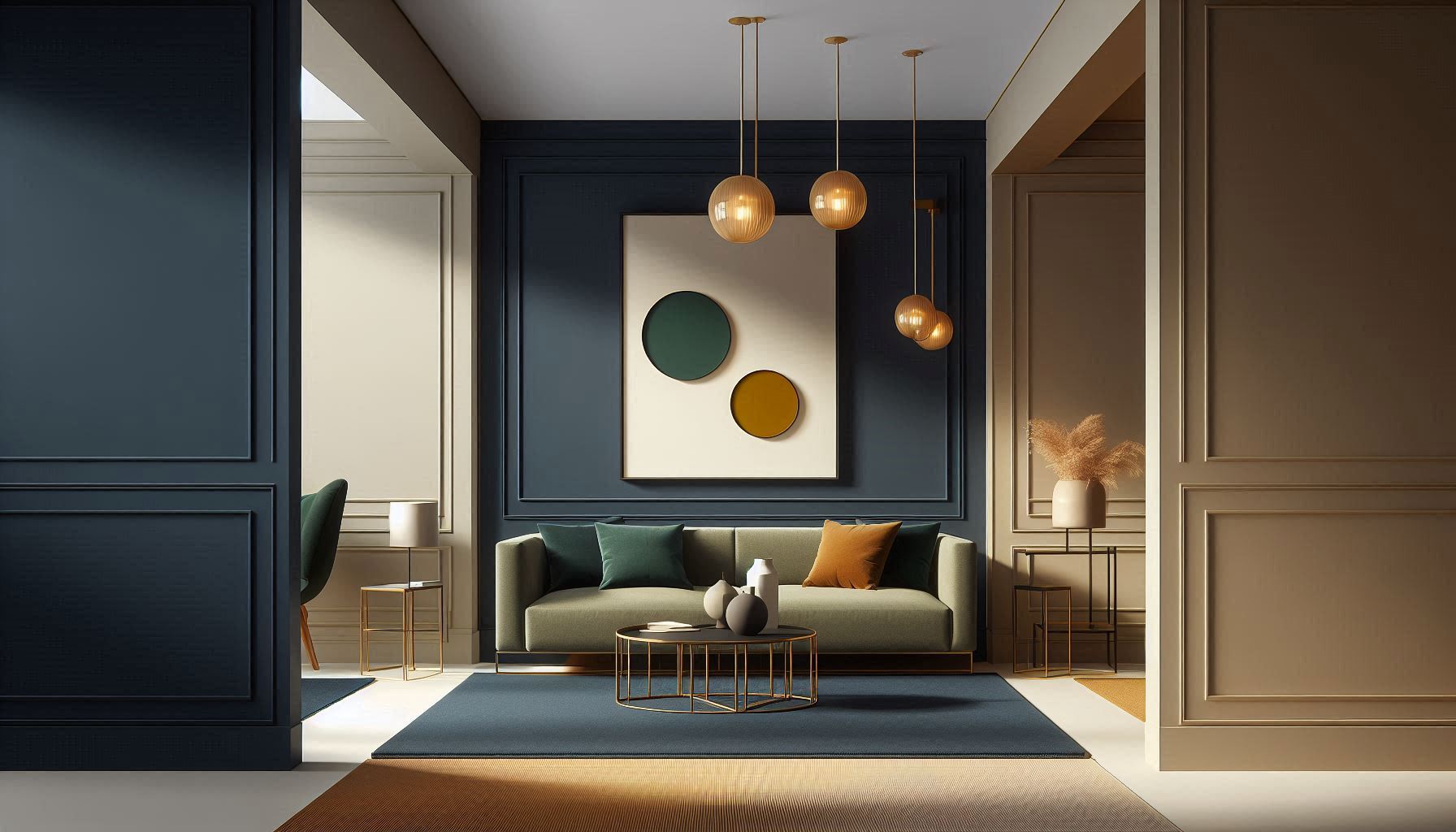 Eksplorasi Warna Navy, Olive, dan Beige untuk Interior Mewah