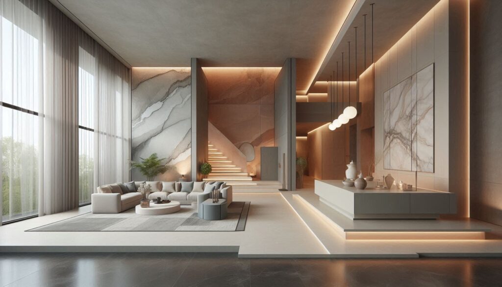 Pengecatan dinding luxury modern