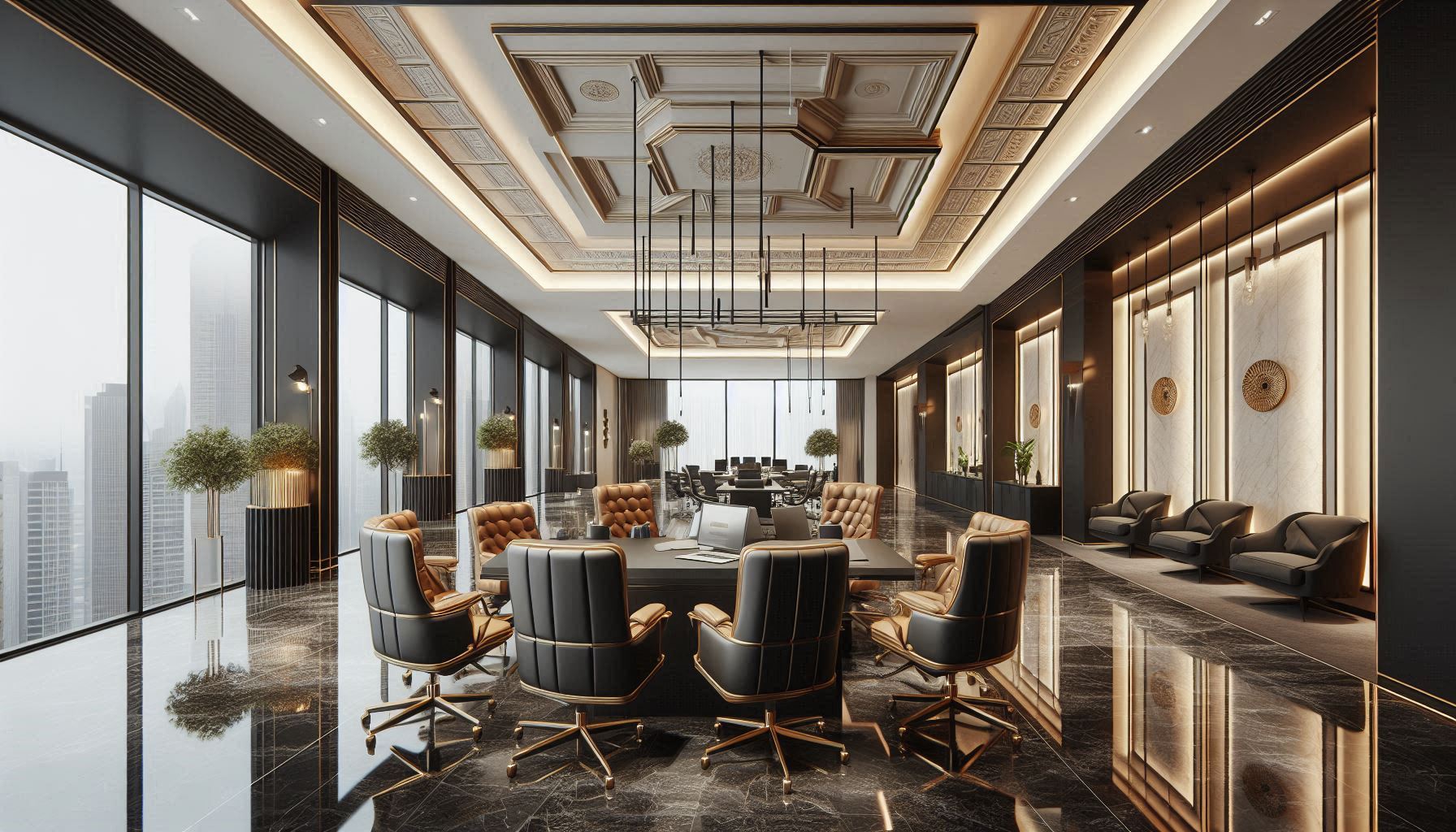 Desain Warna Kantor Kelas Atas di Sudirman Central Business District