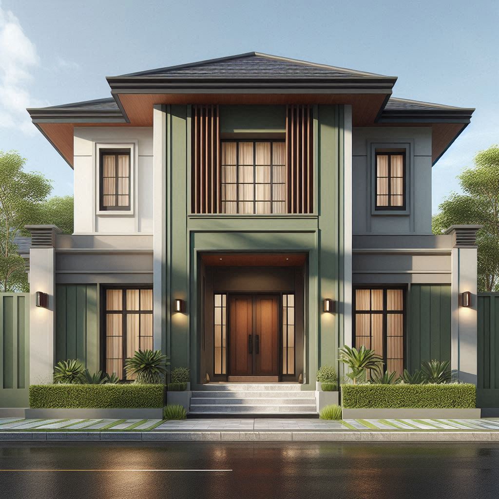 Pengecatan elegan rumah Gunawarman