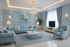 Cat interior Green Lake City dengan Warna Lembut