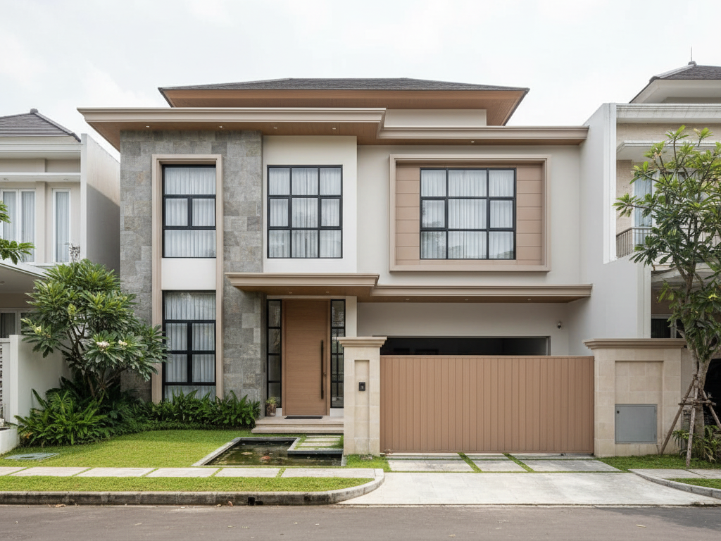 Cat Rumah Elite Menteng dengan Finishing Halus