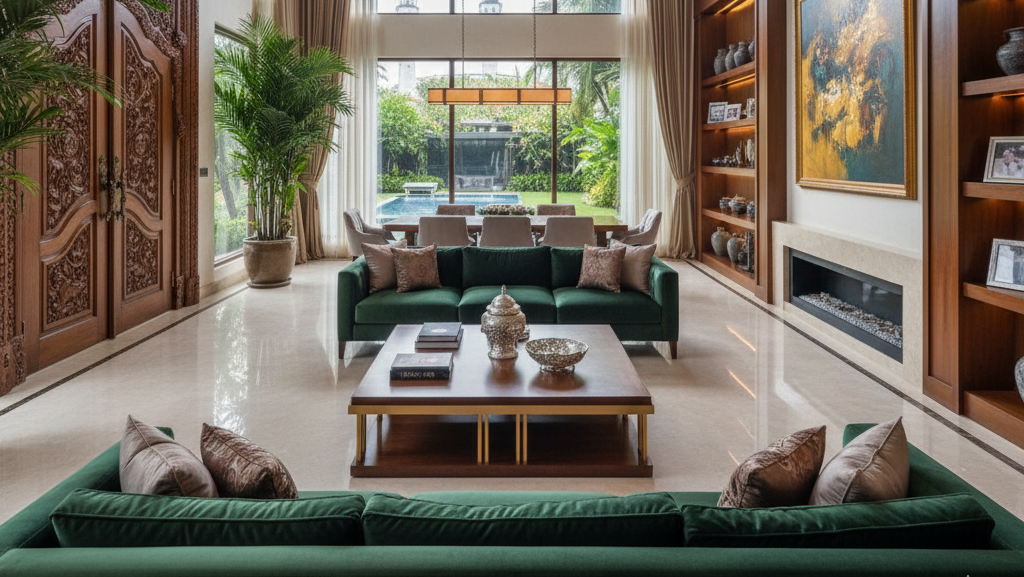 Cat Dinding Mewah Dharmawangsa