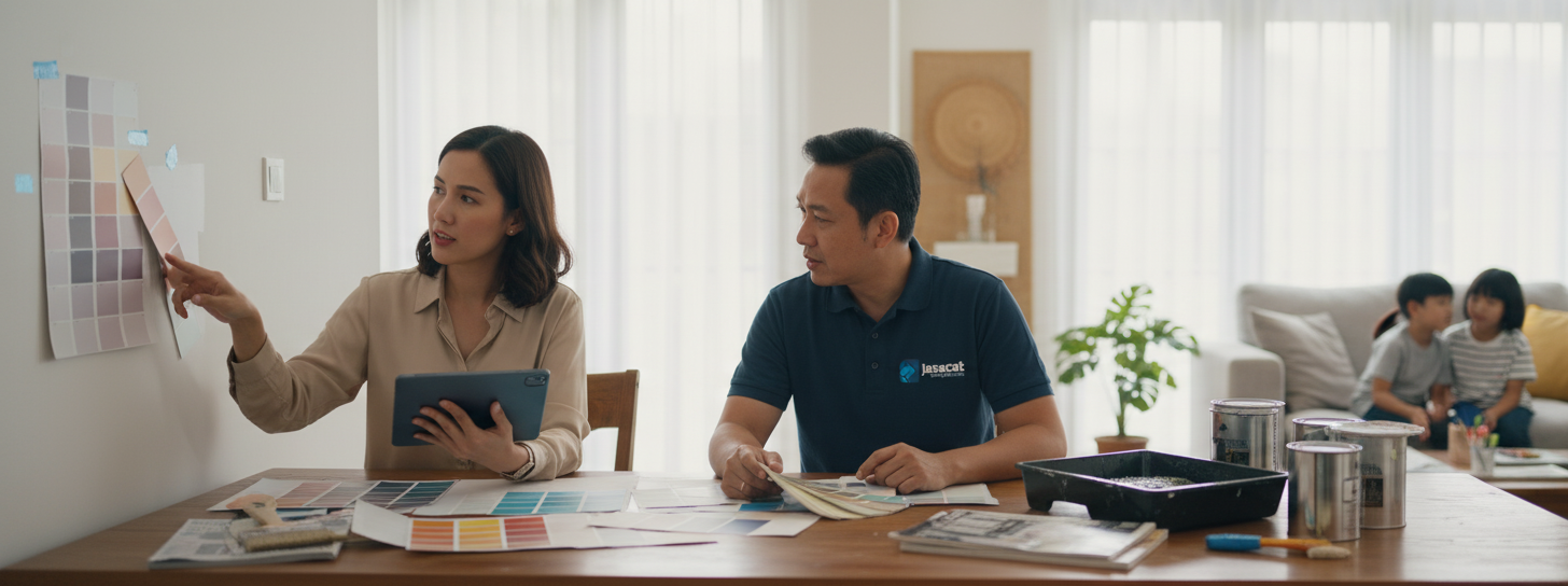 Jasa Cat Elite Tanah Baru dengan Warna Berkelas