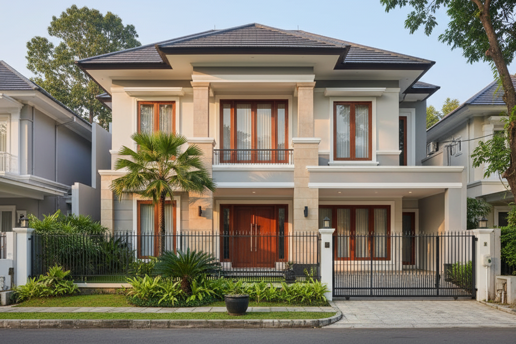 Cat eksterior profesional Senayan