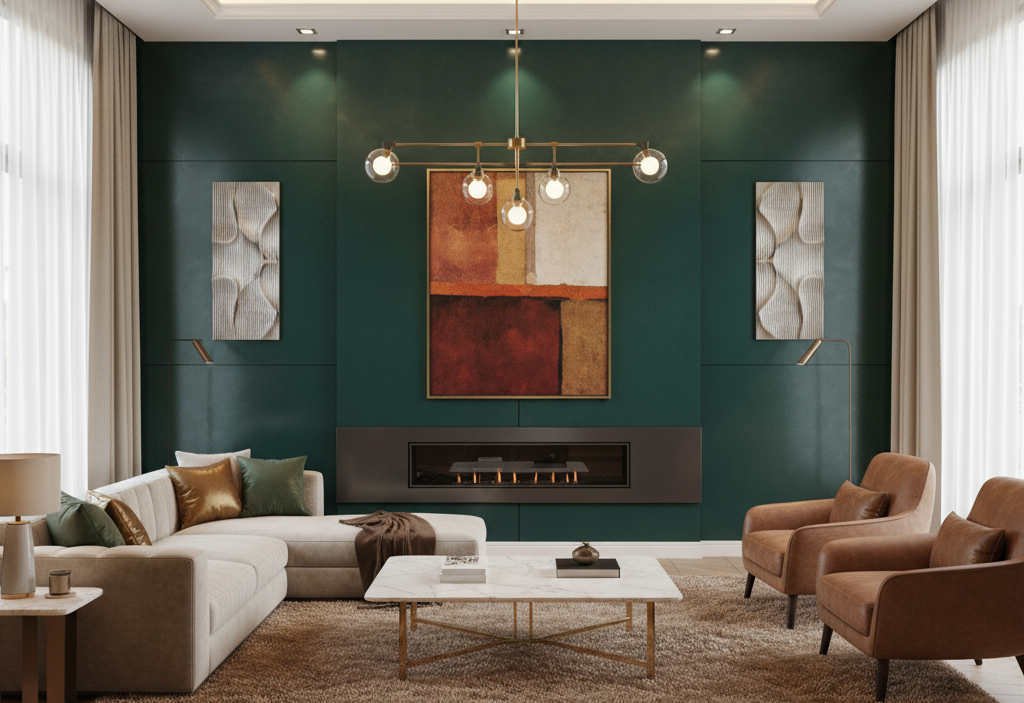 Cat Interior Luxury Permata Hijau untuk Hunian Modern