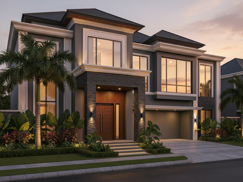 pengecatan rumah mewah wilayah BSD Tangerang