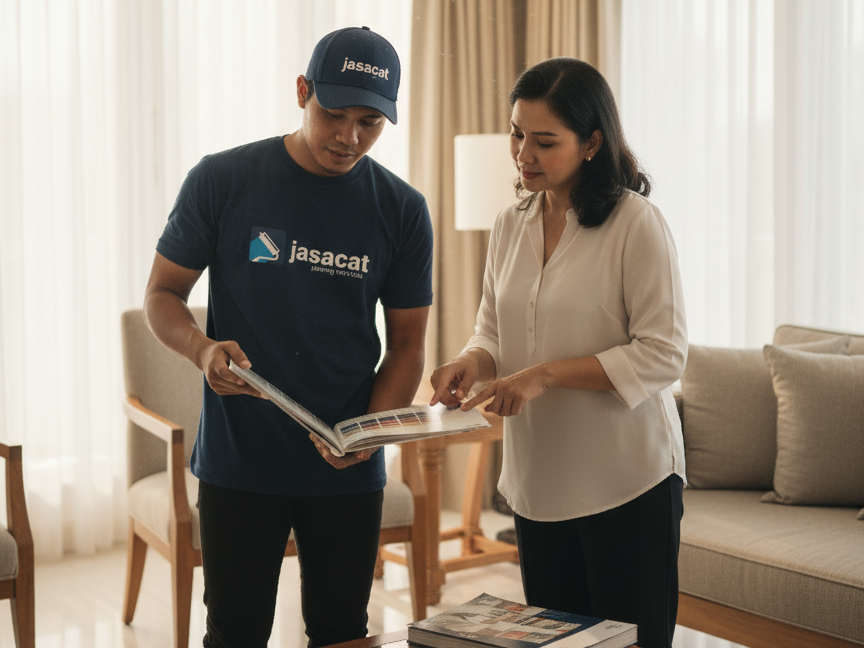 Cat eksterior profesional Senayan