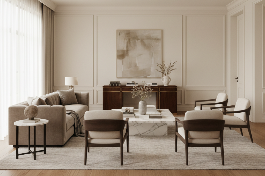 Cat interior eksklusif Dharmawangsa