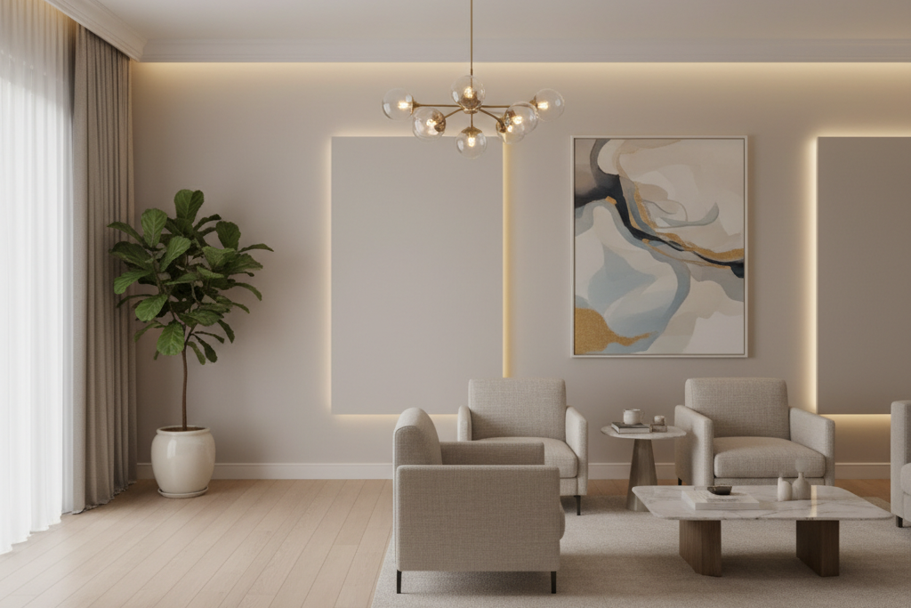 Cat Interior Eksklusif Dharmawangsa dengan Finishing Halus