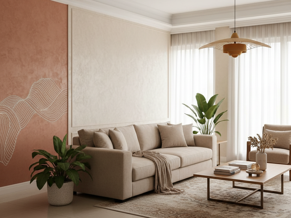 Cat tekstur Pondok Pinang